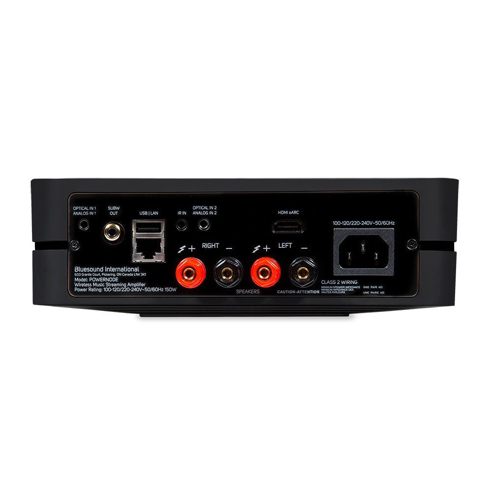 Powernode N330 Stereo-Netzwerk-Receiver Bluesound schwarz