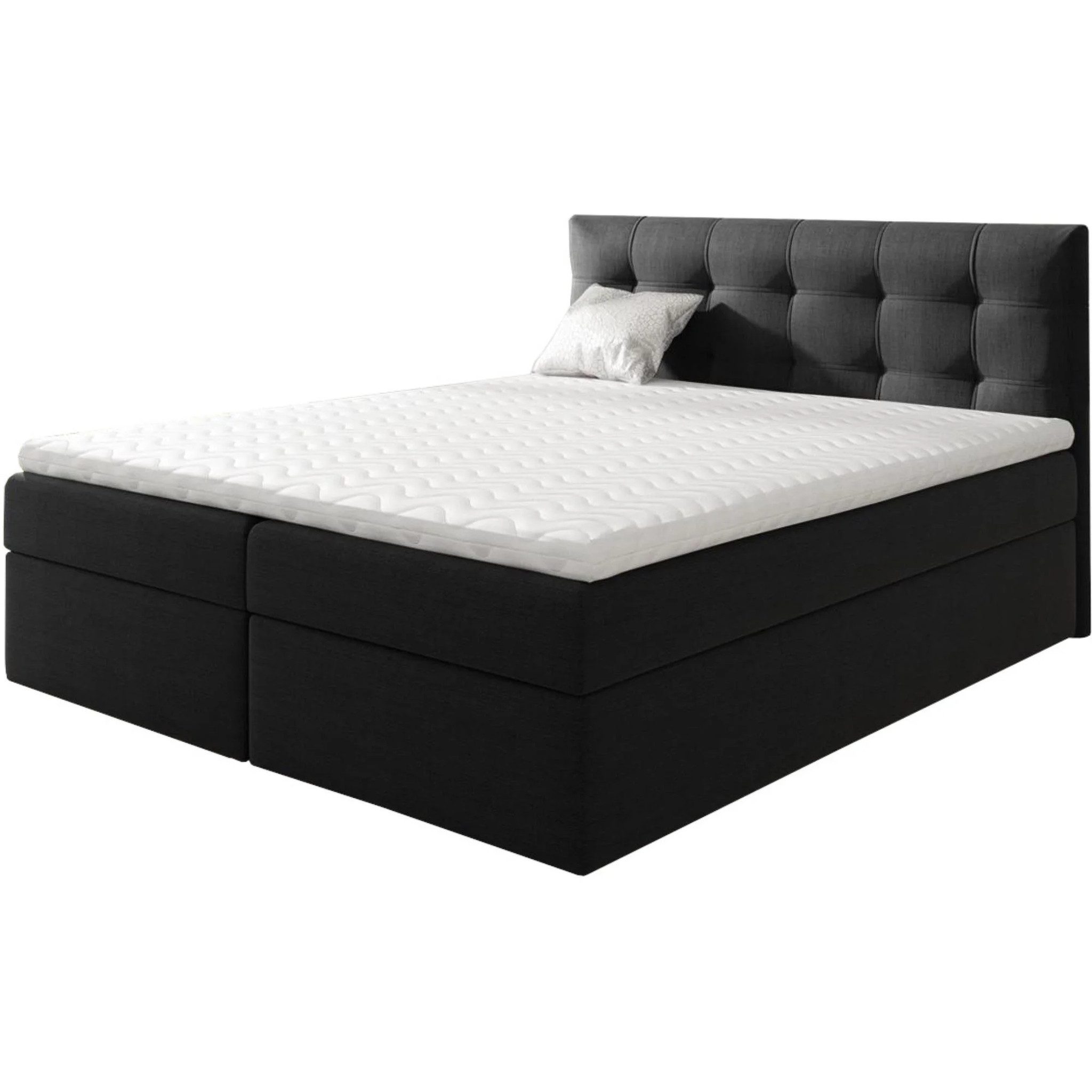Beautysofa Boxspringbett Kontinentales mit Bettkasten TOPIQ günstig online kaufen