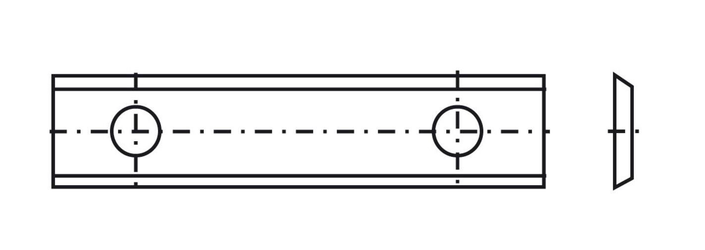 a=26mm Tigra 36 Wendeplattenfräser Spezial-Wendeplatte St. 50x9x1,5mm 2 -