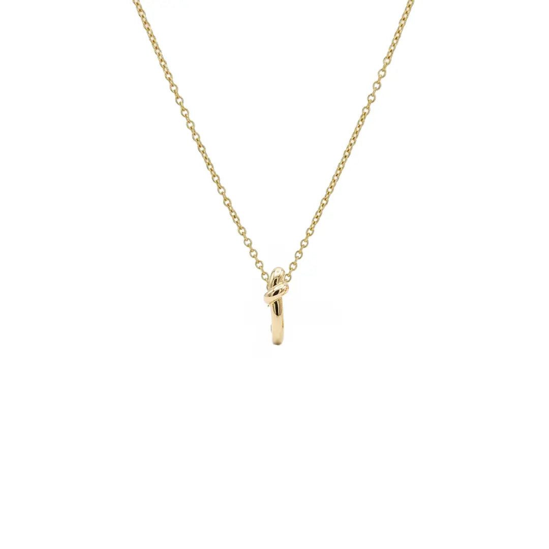 Kette mit Anhänger Suzan Gold® 925 Sterling Silber Halskette Damen kleiner Knoten