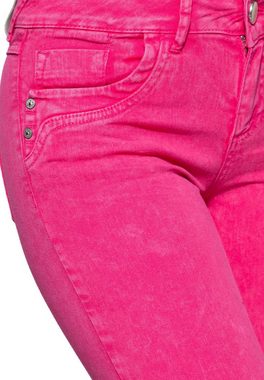 ATT Jeans 7/8-Jeans Leoni mit Label-Branding Zierknöpfen im edlen Design