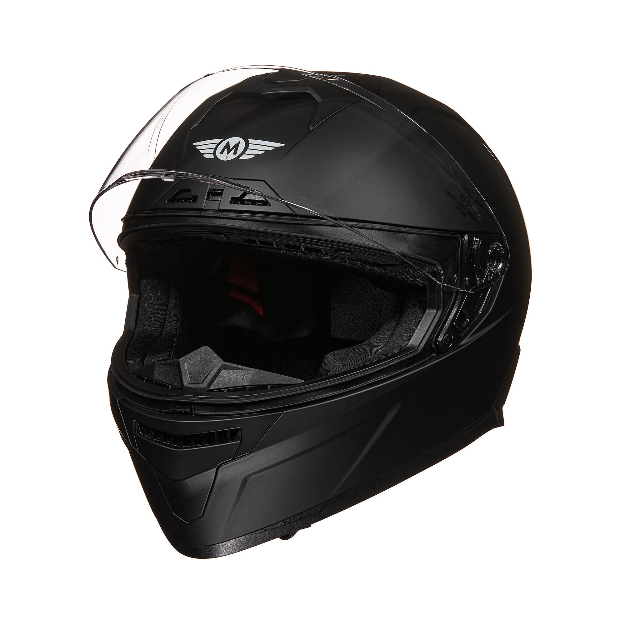 MOTO HELMETS Motorradhelm ST-666, Helm für Motorrad, Roller & Scooter, Schnellverschluss, nur 1500g