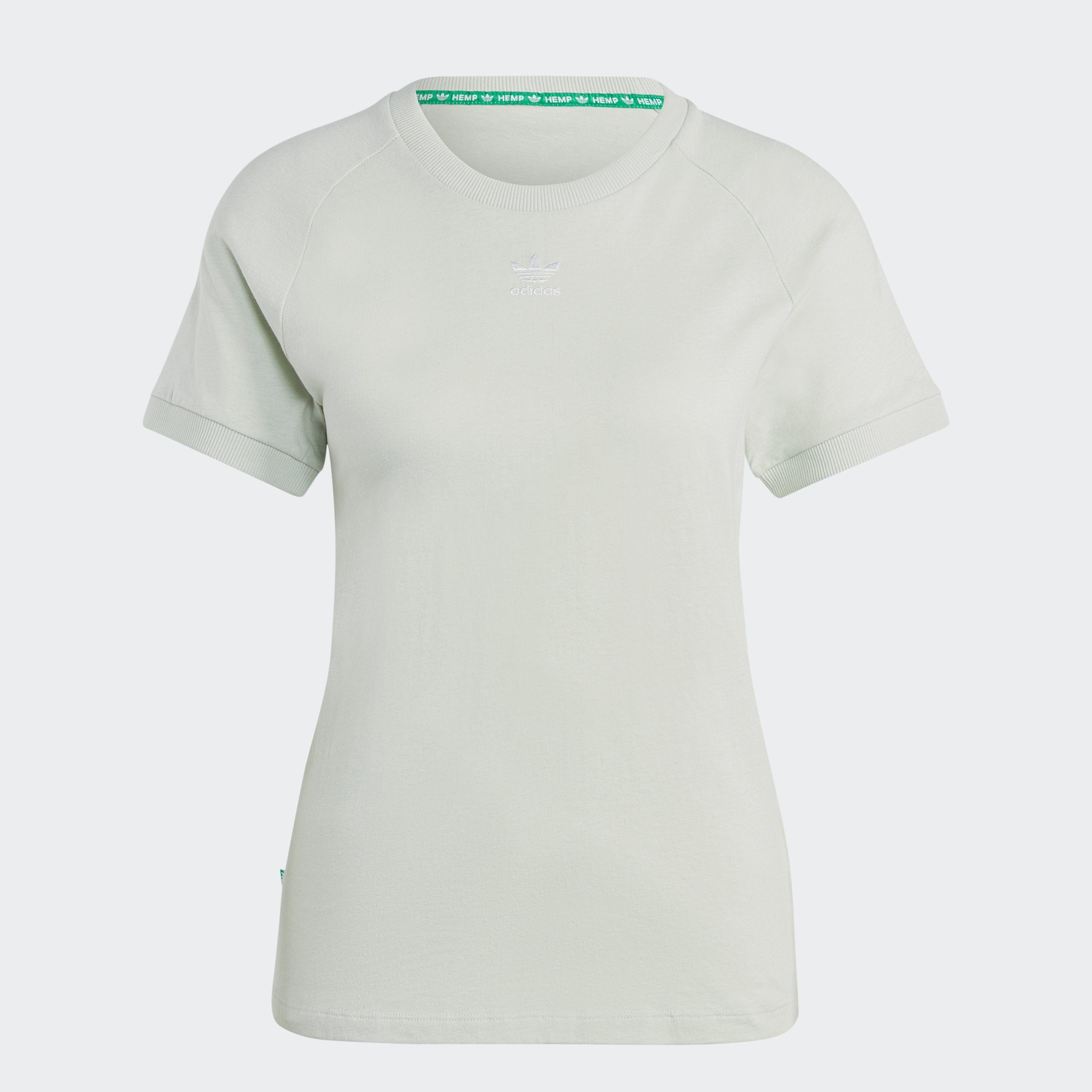 T-Shirt Green WITH ESSENTIALS+ Linen adidas MADE HEMP Originals