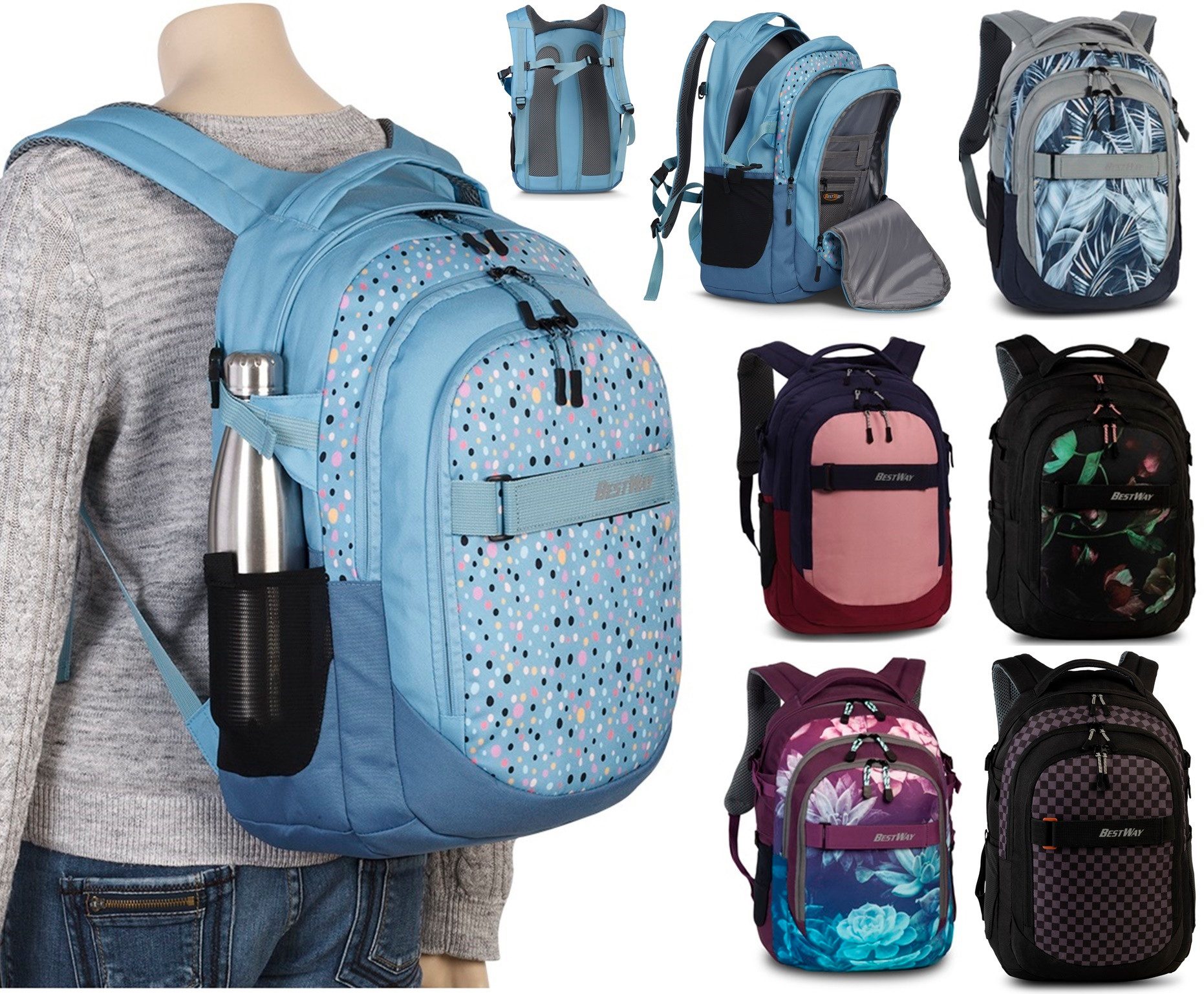 Ebaxx Schulrucksack Groß Rucksack Schulranzen Tasche günstig online kaufen
