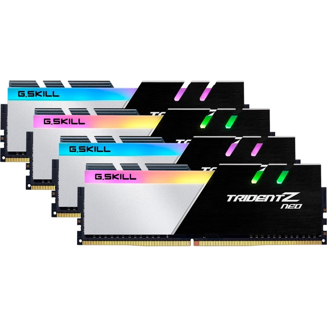 G.Skill Trident Z Neo RGB 32GB RAM DDR4-3600 Quad (4x8GB) PC-Arbeitsspeicher (AMD-optimierter RGB Hochleistungs-RAM für Gaming und Workstations)