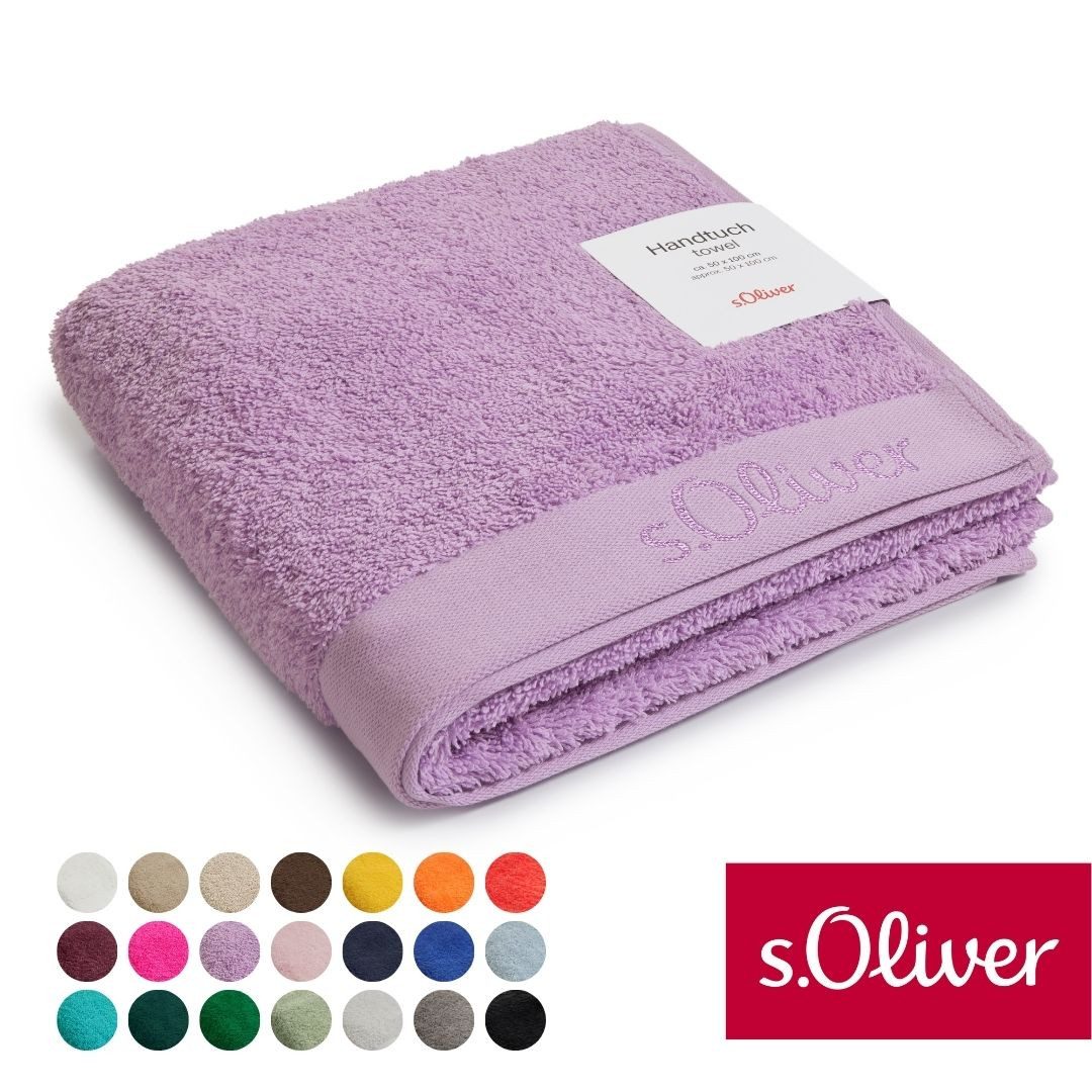s.Oliver Handtuch s.Oliver, Premium Qualität, 600 gr/m², auch als Sets erhältlich, Walkfrottier (1-St), große Farbauswahl, auch als Duschtuch, Waschhandschuh, Gästetuch