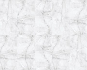 Wandfliese 1 Paket (1,44 m2) Fliesen ONYX GREY (60 × 120 cm), poliert, grau, Marmoroptik Steinoptik Küche Wand Bad Flur Wandverkleidung Duschwand