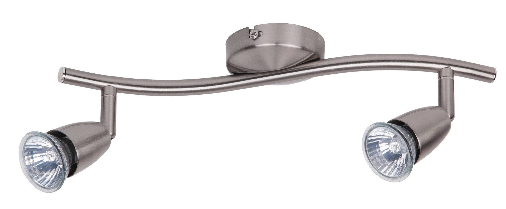 Rabalux LED Deckenspots "Norman" 2-flammig, Metall, silber, GU10, L80mm