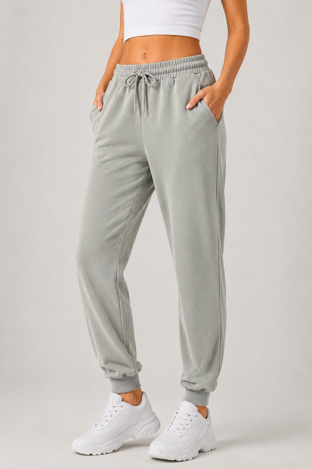 R-CAMP Jogginghose Jogginghose Damen Slim Fit Freizeithose Frauen (Packung, 1-tlg., Jogginghose für Damen) Baumwolle Sweathose
