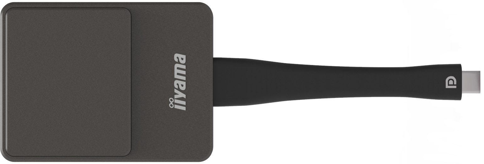 Iiyama WLAN-Dongle iiyama WP D002C Smart-TV-Dongle USB 4K Ultra HD Schwarz, Silber