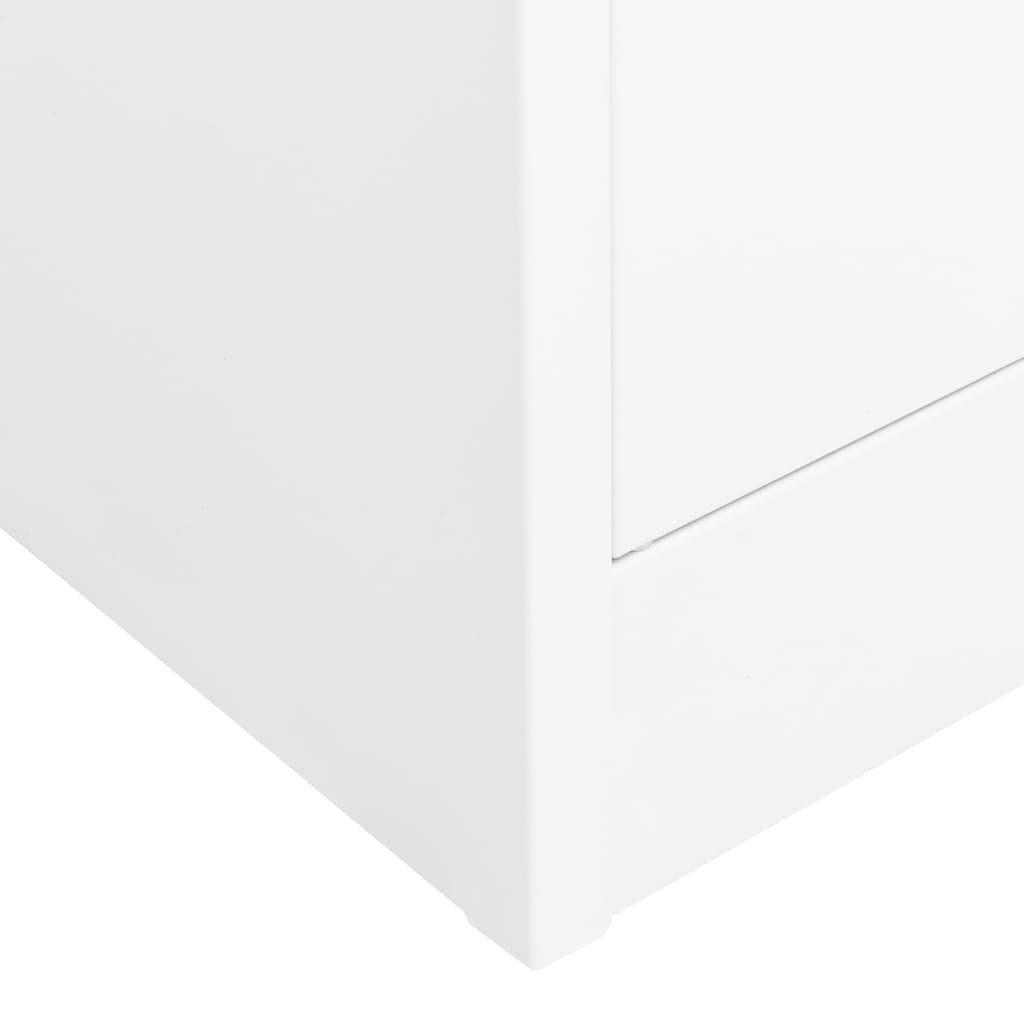 cm Kleiderschrank 80x50x180 Stahl furnicato Weiß (1-St)
