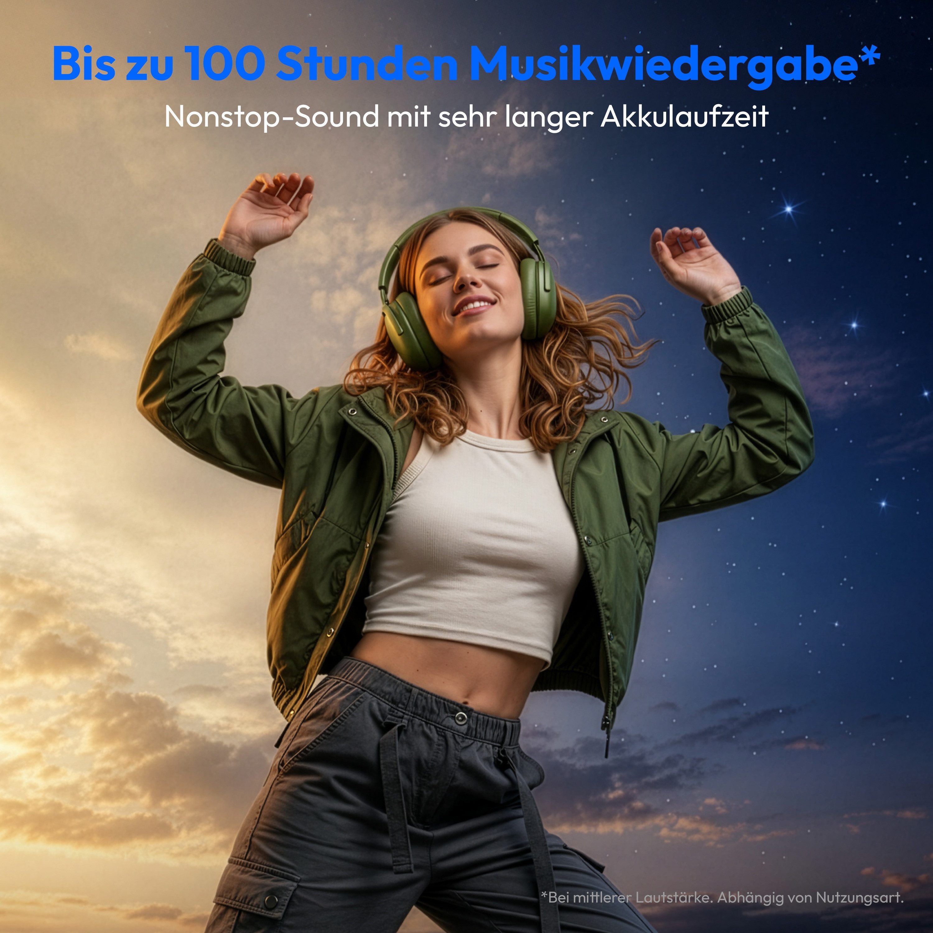Medion® LIFE HX-1 Pure Over Ear-Kopfhörer (MD43774) Kopfhörer (An/Aus Anzeige, Austauschbare Ohrpolster, AUX-Eingang, Bluetooth, Drahtlos, Drehbare Ohrmuscheln, Integrierte Akku, LED-Beleuchtung, Spritzwasserschutz, USB-Ladefunktion, Bluetooth 5.4, bis zu 100 Stunden Akkulaufzeit, IPX4 Spritzwasserschutz, Bluetooth)