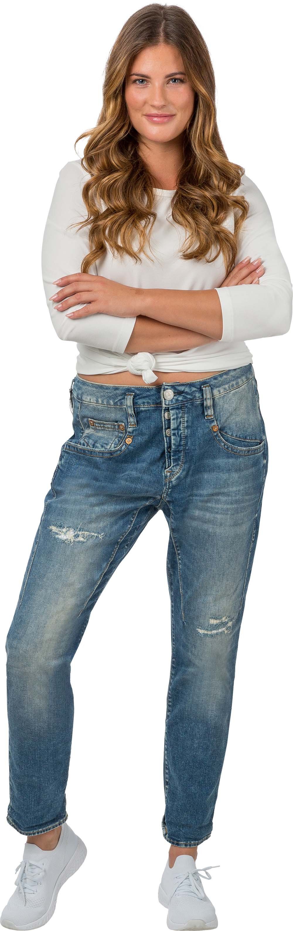 Herrlicher Boyfriend-Jeans Cashmere Organic Denim cropped aus Shyra