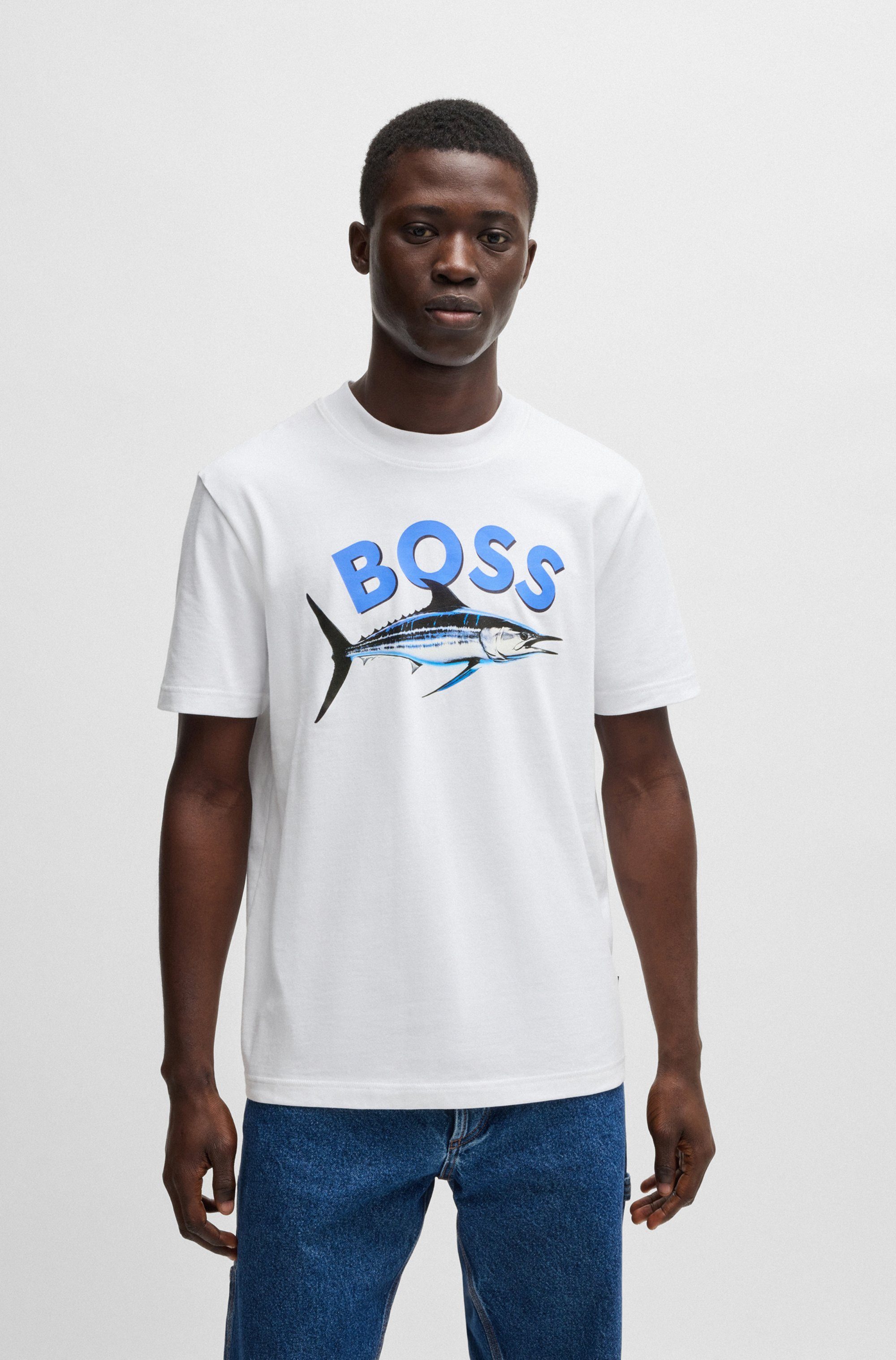 BOSS ORANGE T-Shirt Te_Bossfish mit Aufdruck günstig online kaufen