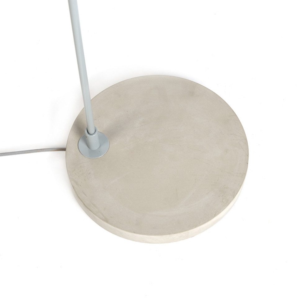 Qazqa Stehlampe Bend, ohne Leuchtmittel, E27, Grau, Modern, Stahl, 1-flammig