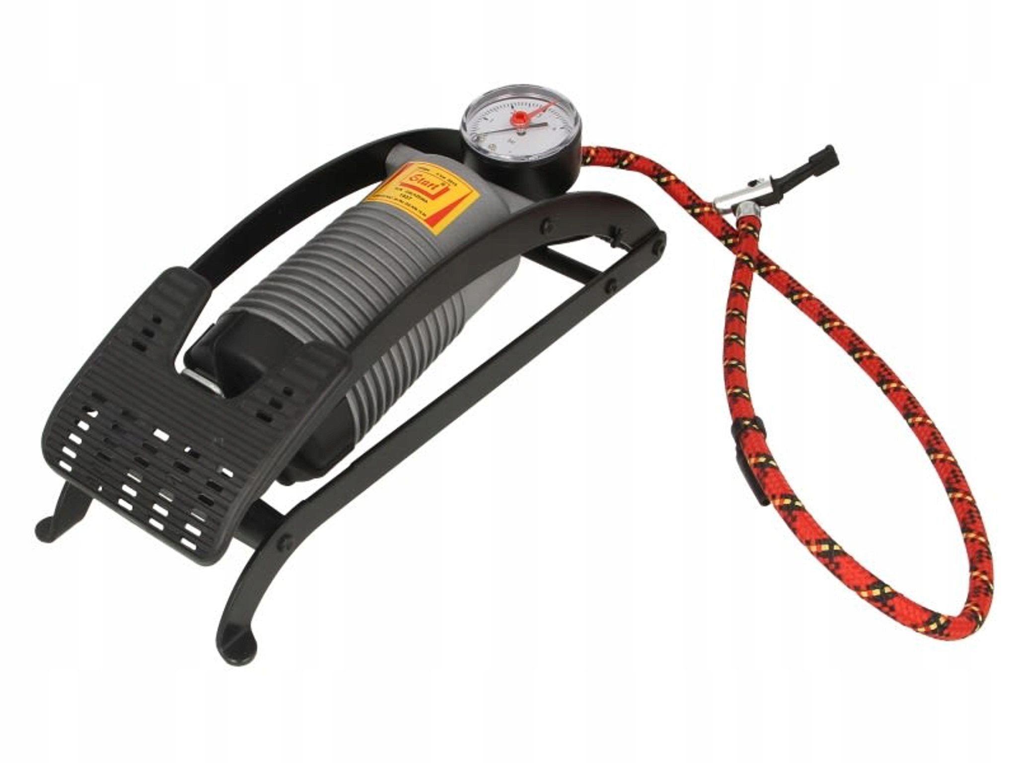 TRIZERATOP Luftpumpe Fußpumpe mit Manometer, Messbereich 0-0,7 MPa, 700 mm Schlauch (Fußpumpe mit Manometer, Messbereich 0-0,7 MPa, 700 mm Schlauch, Fußpumpe mit Manometer, Messbereich 0-0,7 MPa, 700 mm Schlauch)