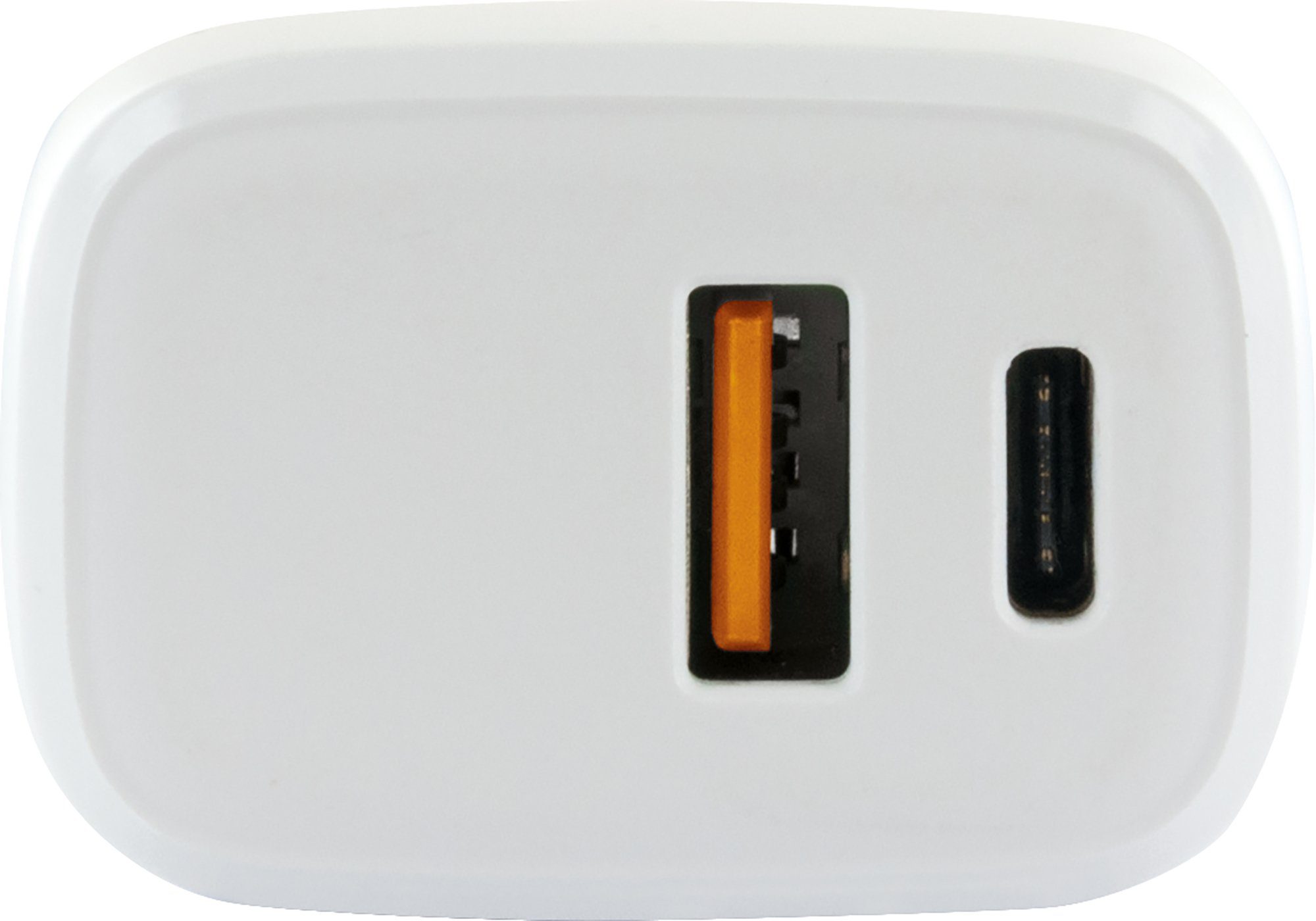 Schwaiger LAD260 512 USB-Adapter Eurostecker zu USB 2.0 A Buchse, USB Typ C Buchse, Schnellladefunktion
