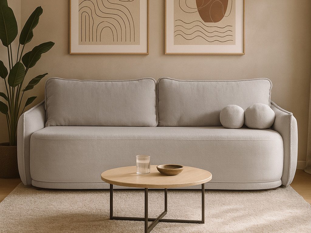 Beautysofa Schlafsofa PURO 3-Sitzer, mit Bettfunktion günstig online kaufen