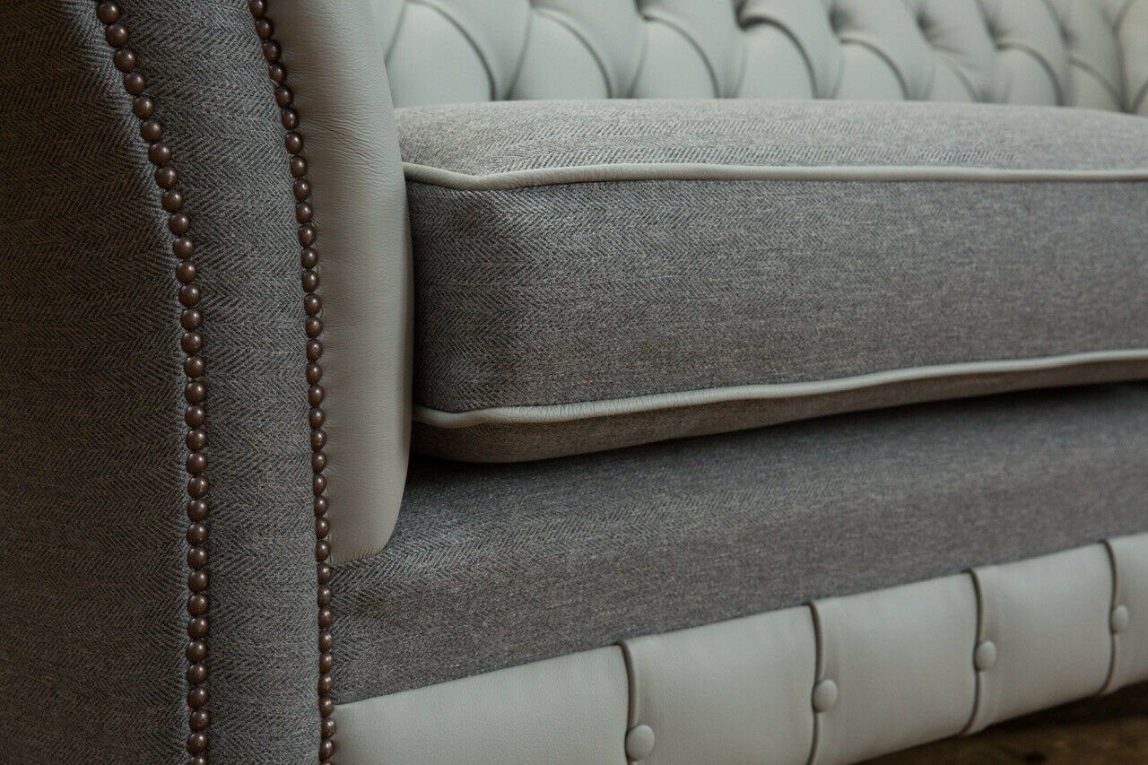 Die Couchen Chesterfield Wohnzimmer 3 Design JVmoebel Sofa mit Sofa Chesterfield-Sofa Rückenlehne Neu, Sitzer Knöpfen.