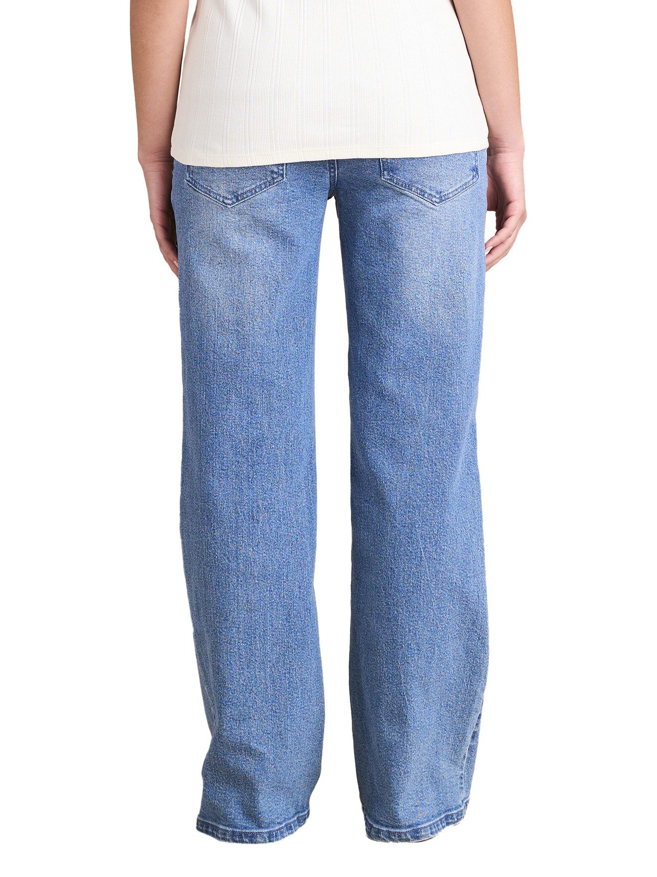 Envie de Fraise Umstandsjeans Weite Umstandsjeans mit Recycling-Baumwolle Bundweite verstellbar, Seamless-Einsatz