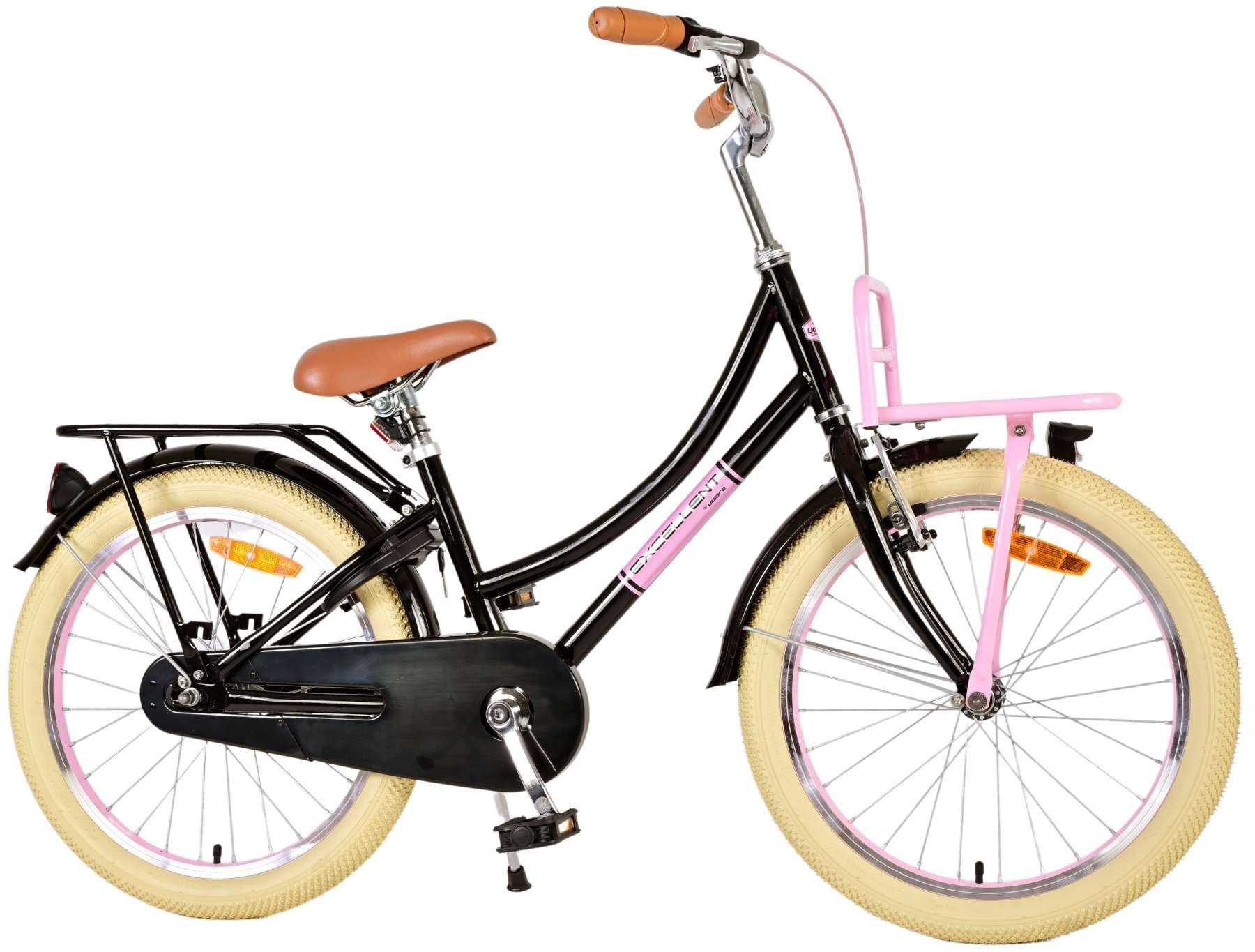 TPFSports Kinderfahrrad Volare Excellent 20 Zoll mit Rücktritt + Handbremse, 1 Gang, (Mädchen Fahrrad - Rutschfeste Sicherheitsgriffe), Kinder Fahrrad 20 Zoll mit Ständer Laufrad Mädchen Kinderrad