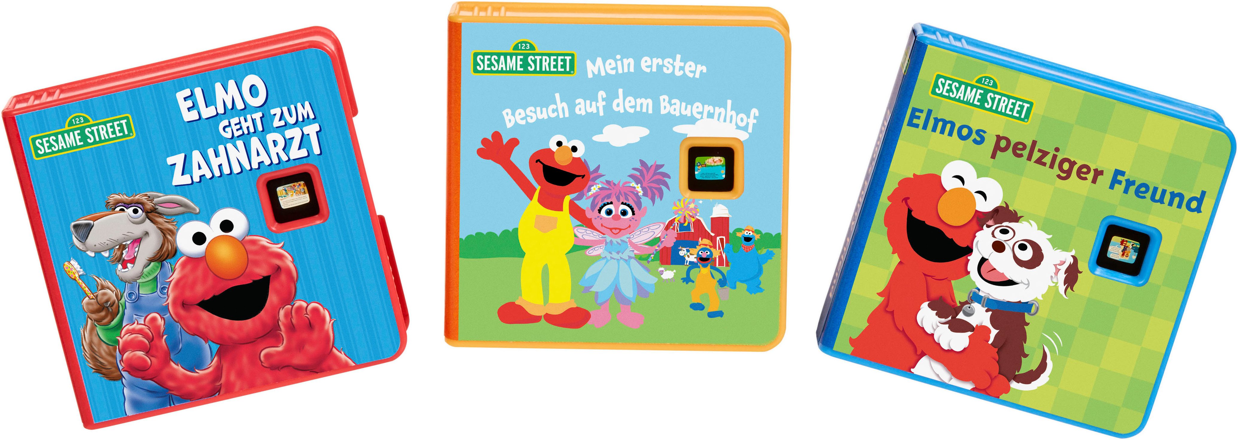 Little Tikes® Hörspielkassette Story Dream Machine, Sesamstraße, Elmo & Freunde Kollektion, (Set, 4-St), passend für Story Dream Machine
