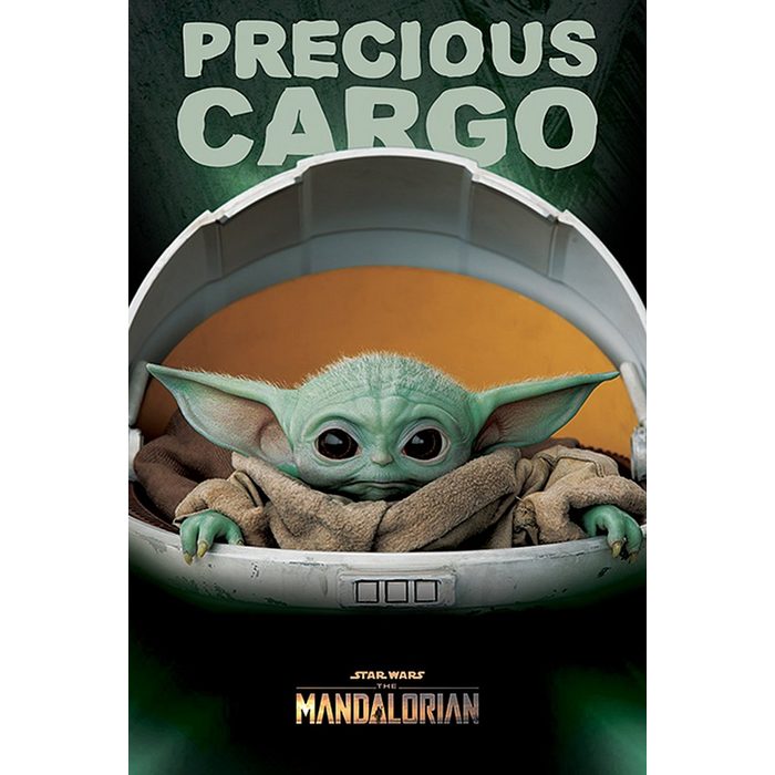 PYRAMID Poster The Mandalorian Precious Cargo Grogu 61 x 91 5 cm