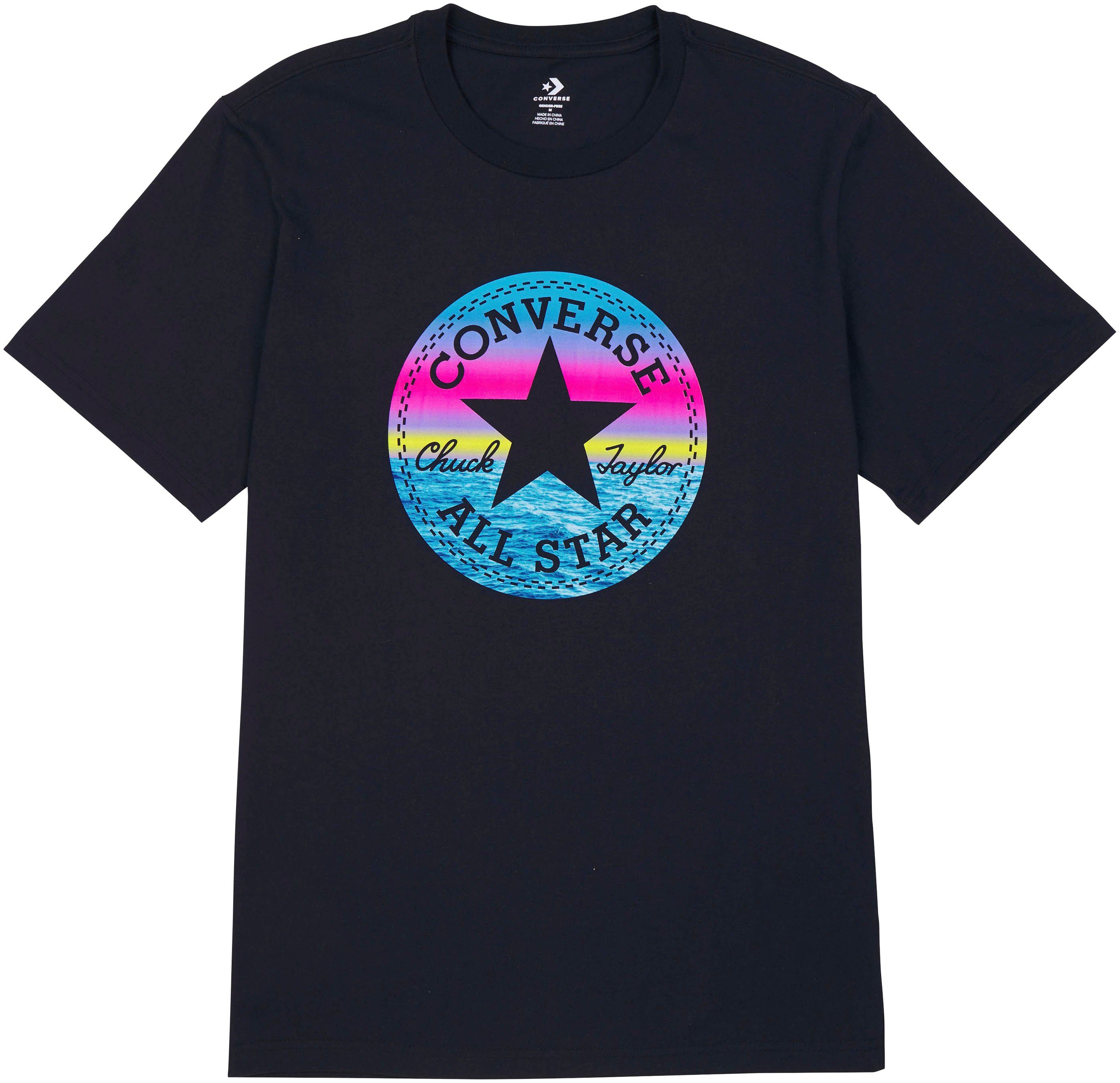 Converse T-Shirt GO-TO COASTAL ALL schwarz STAR T-SHIRT