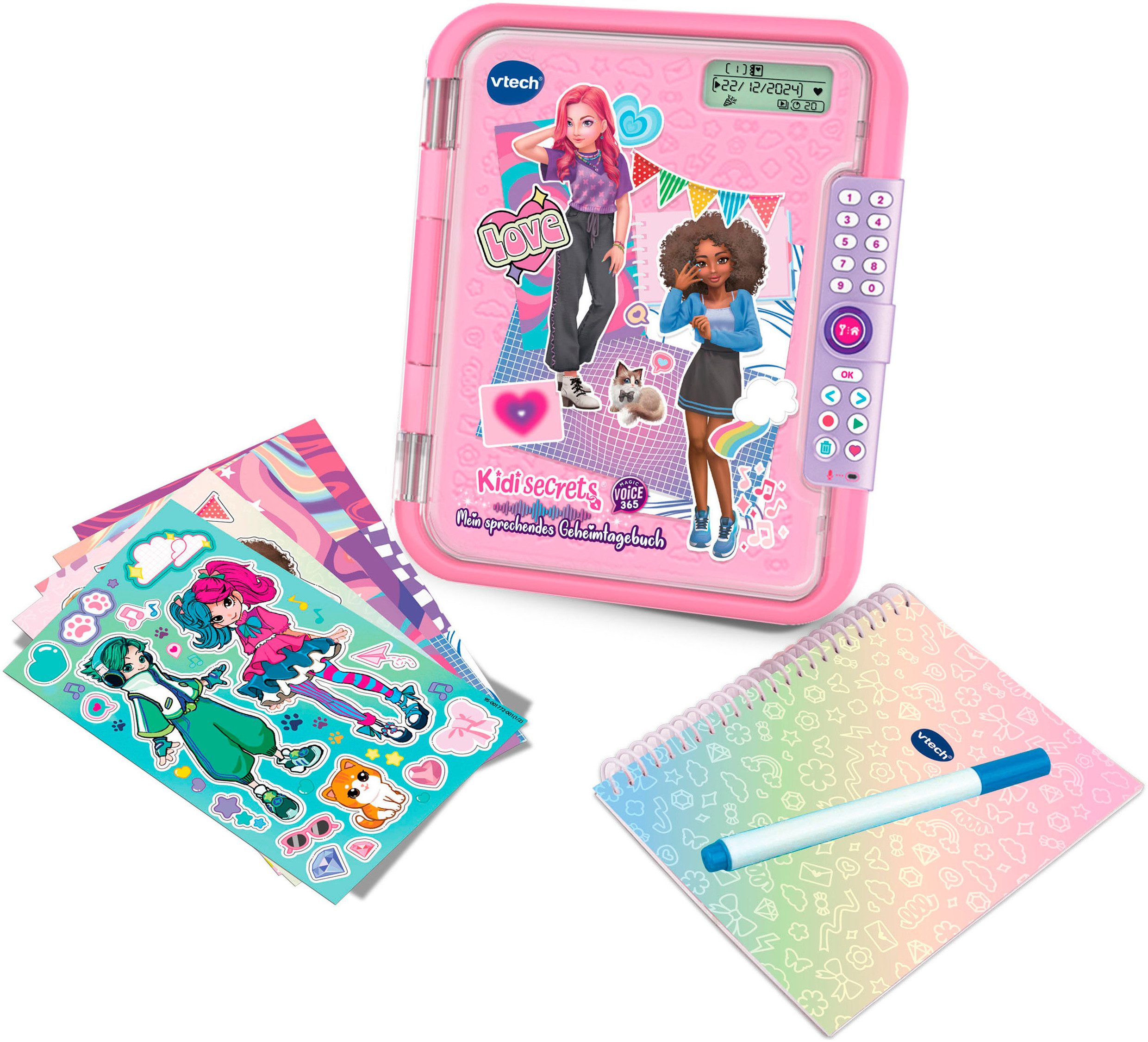 Elektronisches Tagebuch Kiditronics, KidiSecrets Magic Voice 365