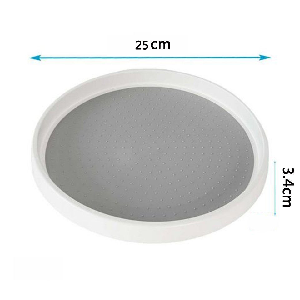 Coonoor Gewürzkarussell Drehteller Organizer, Servierplatten 360° Drehbar - Rutschfest, für Kühlschrank und Küche – Bild 5 von 5