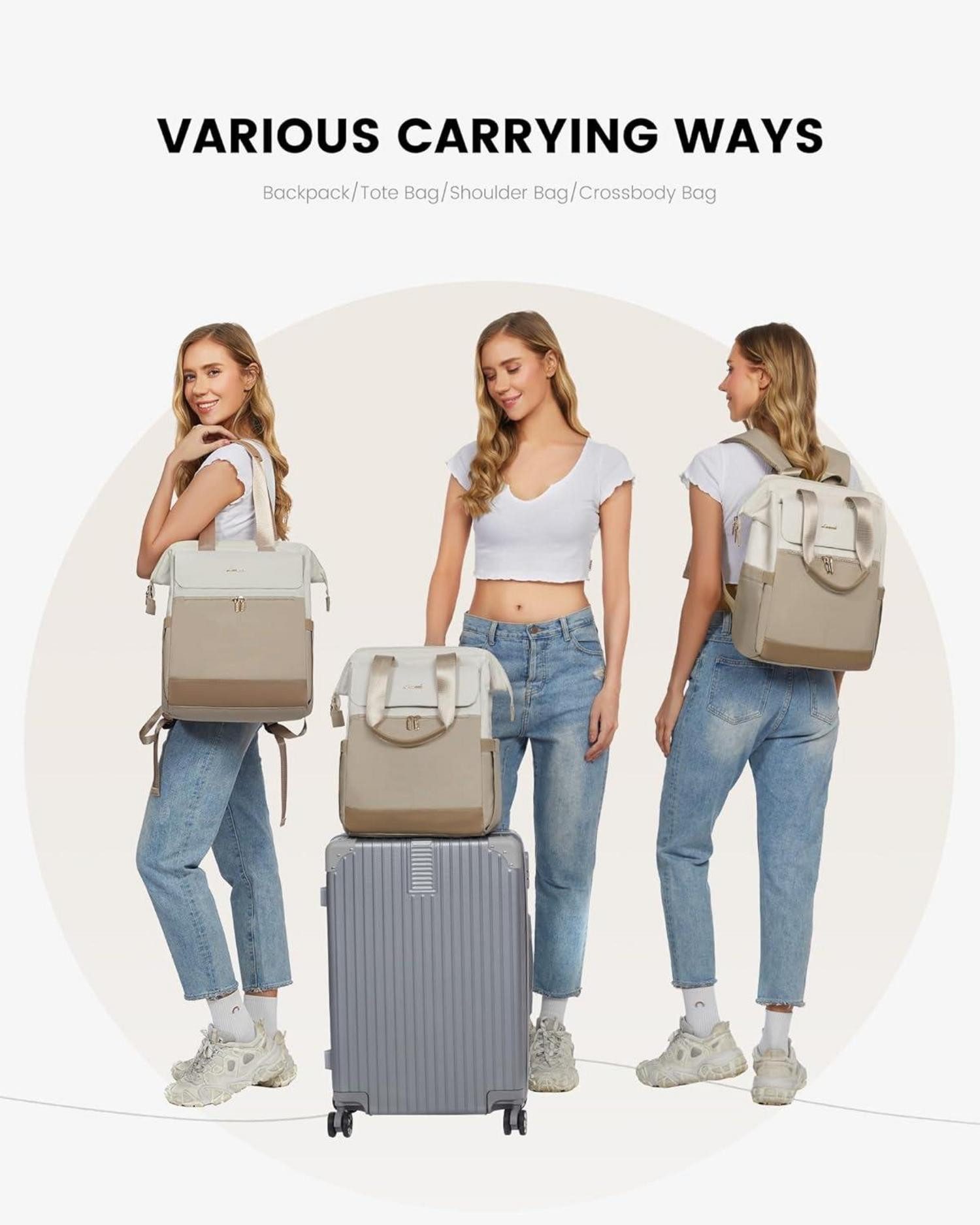 LuxusKollektion Reiserucksack Rucksack Damen Laptop Schulrucksack günstig online kaufen