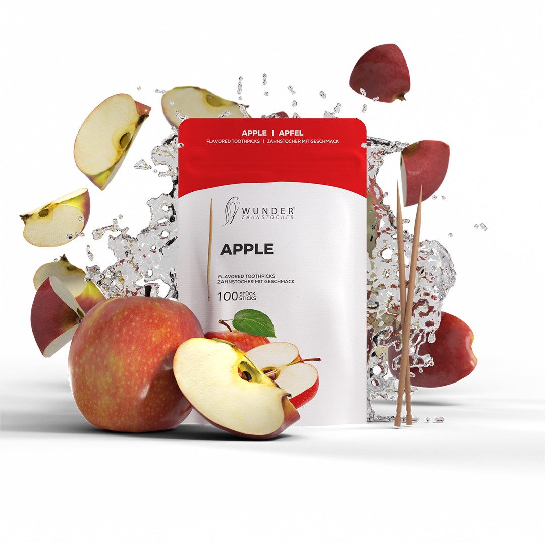 Wunder Zahnstocher Mundpflegecenter Wunder Zahnstocher mit Geschmack - Refill Pack - Apfel