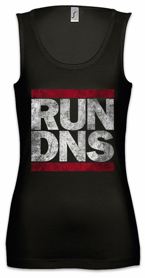 Tanktop Run Dns Ärmelloses Damen T-Shirt Domain Name System Informatik