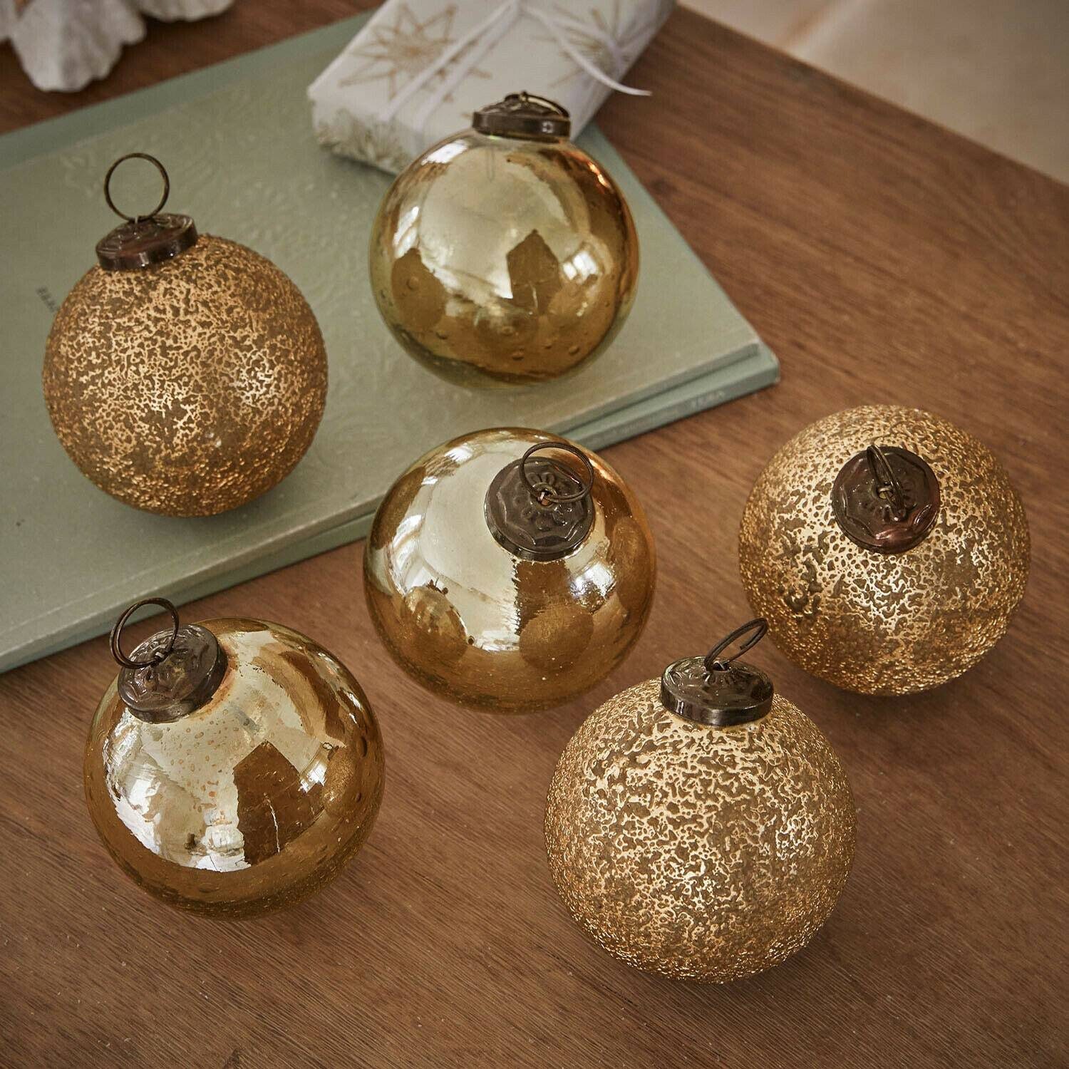 Mirabeau Christbaumschmuck Weihnachtskugel 6er Set Fioravino silber/messing, none