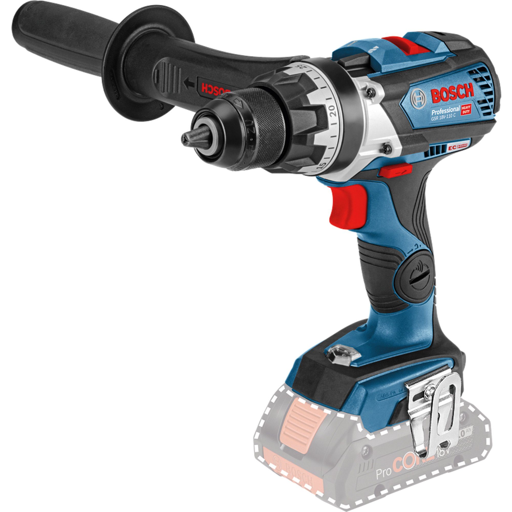Bosch Professional Akku-Bohrschrauber Bosch Professional Akku-Bohrschrauber GSR 18V-110, 18 V V, (ohne Akku und Ladegerät)
