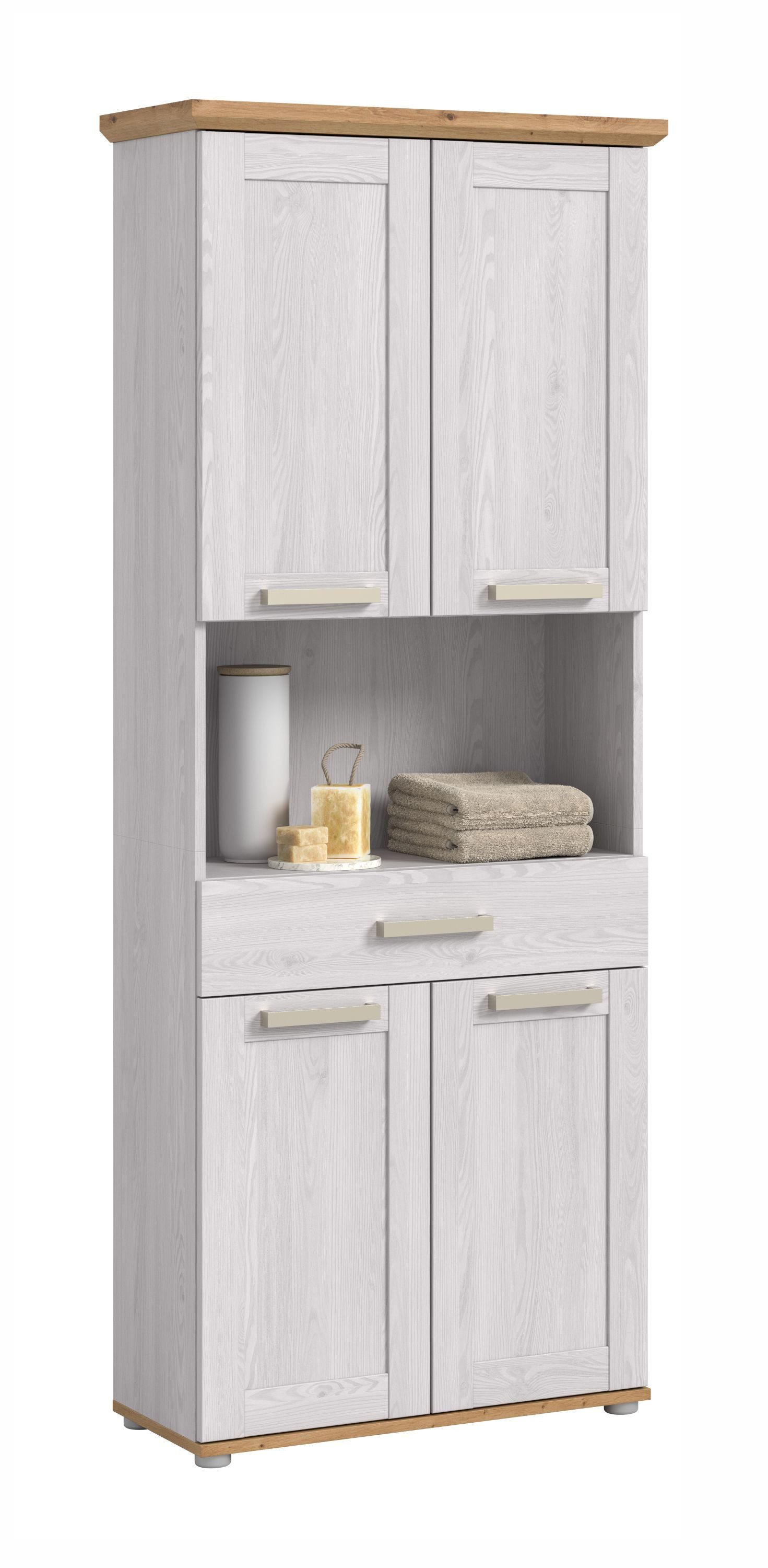 xonox.home Hochschrank Verona in Sibiu Lärche Nachbildung B/H/T: 74x187x34 cm
