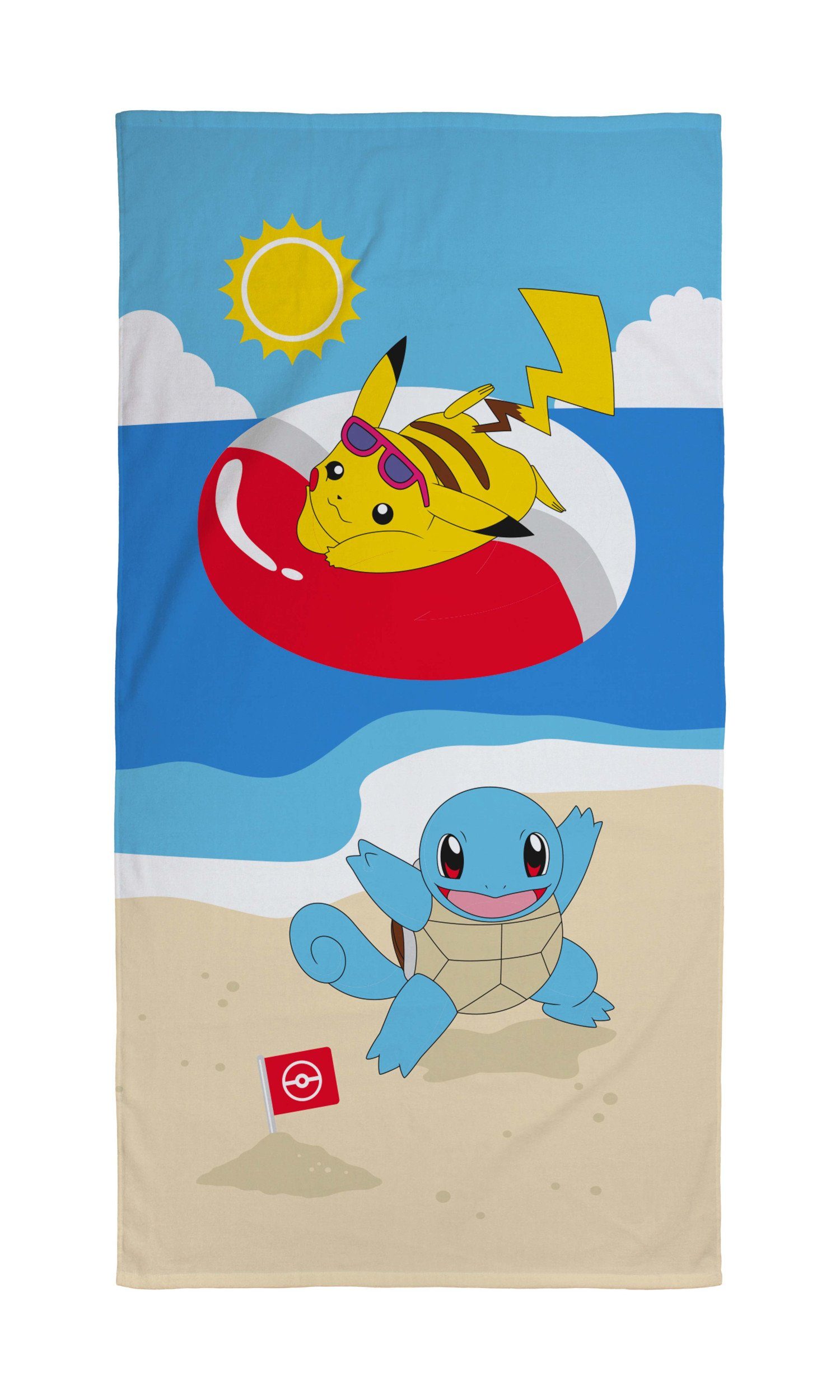 POKÉMON Badetuch Pokemon Badetuch Handtuch Strandtuch 70 x 140 cm