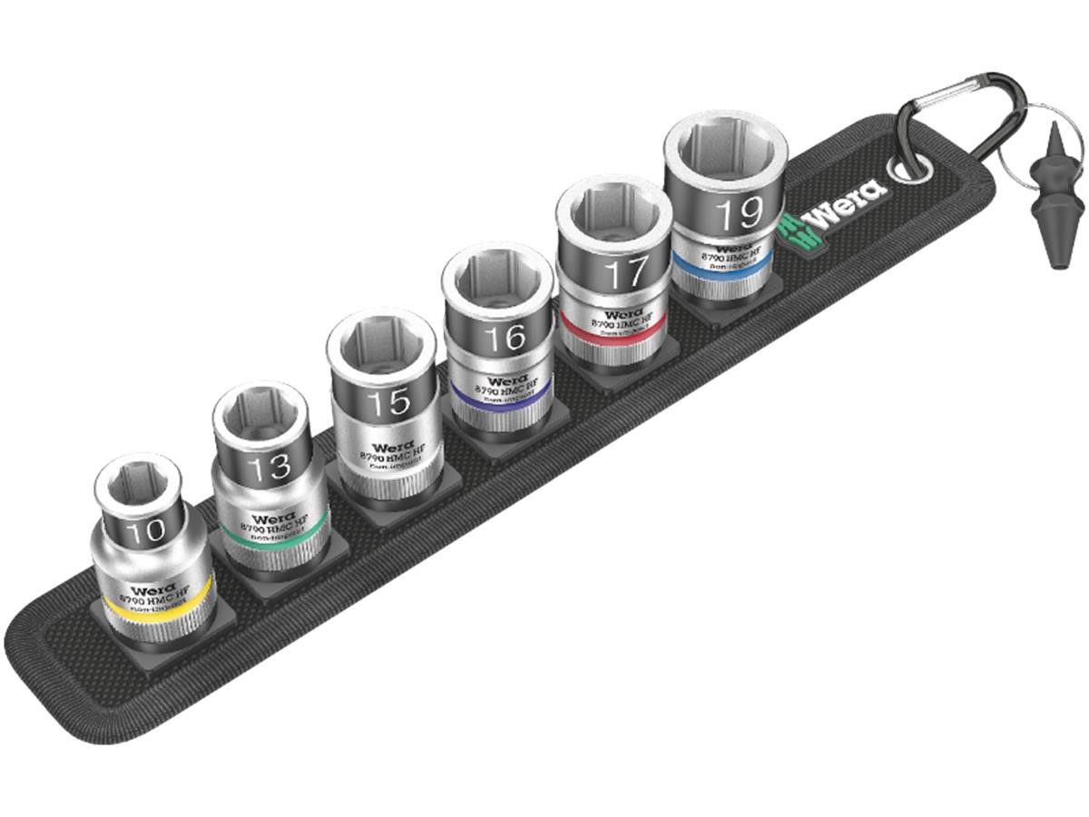 Wera Steckschlüssel Steckschlüsselsatz Belt C 1 Zyklop 7-tlg. (Set), mit Haltefunktion, 1/2"-Antrieb