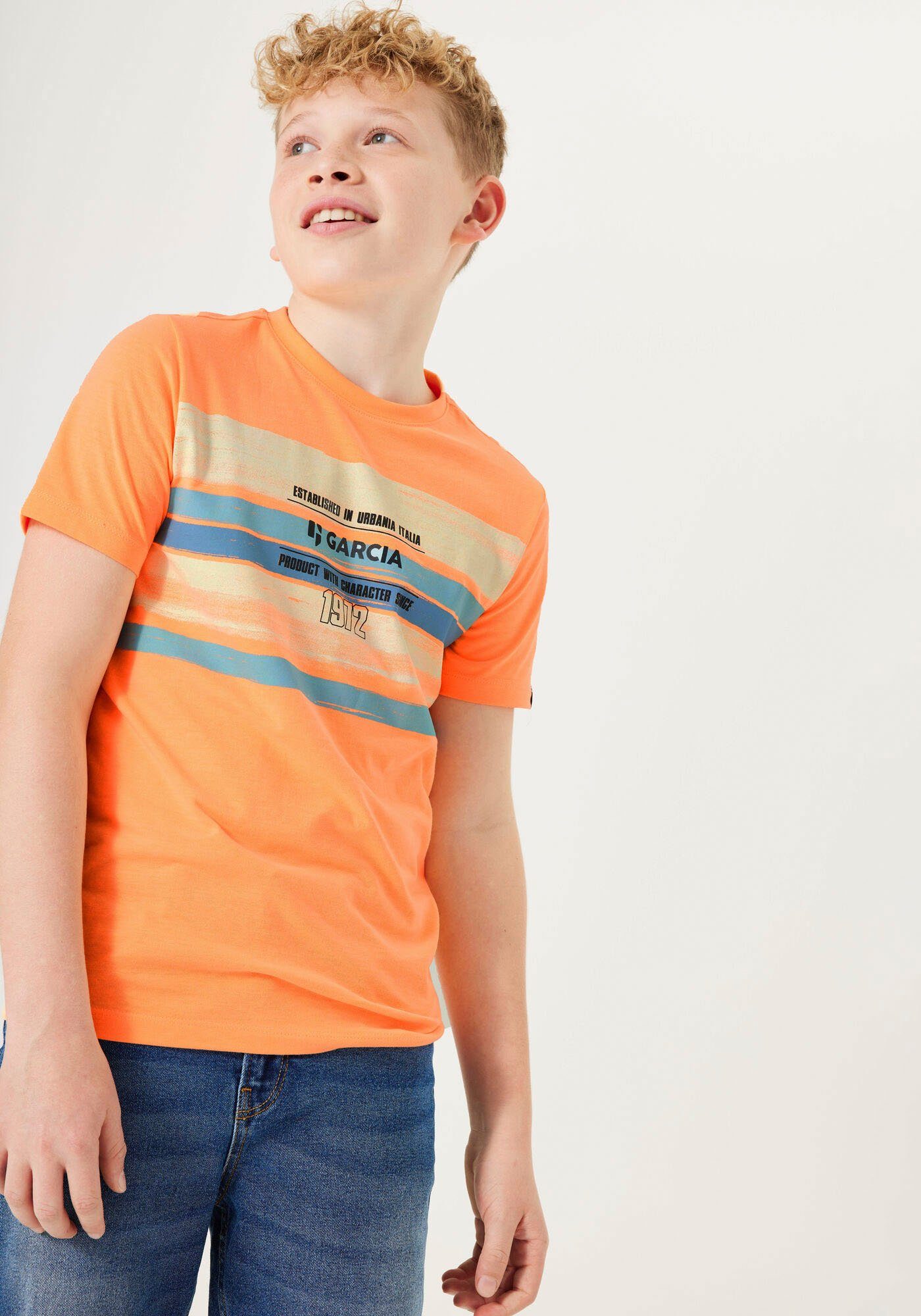 Garcia T-Shirt for BOYS neon carrot