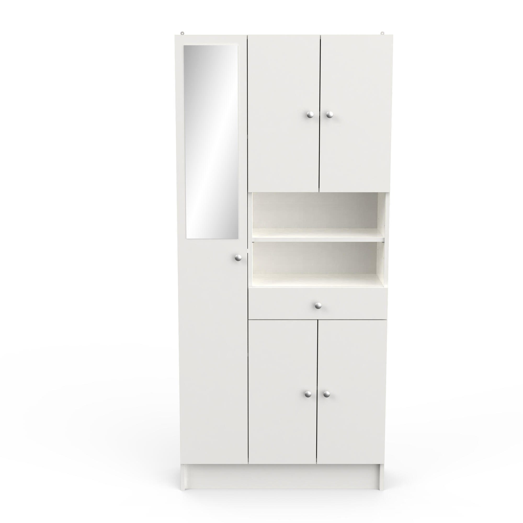 habeig Badezimmerspiegelschrank Badschrank weiß Hochschrank Spiegel günstig online kaufen