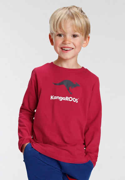 KangaROOS Langarmshirt Basic Logo