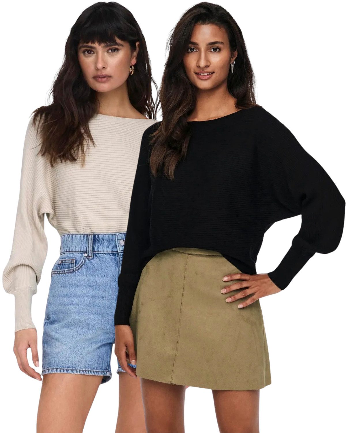 ONLY Langarmshirt Pullover mit Fledermausärmel im günstig online kaufen