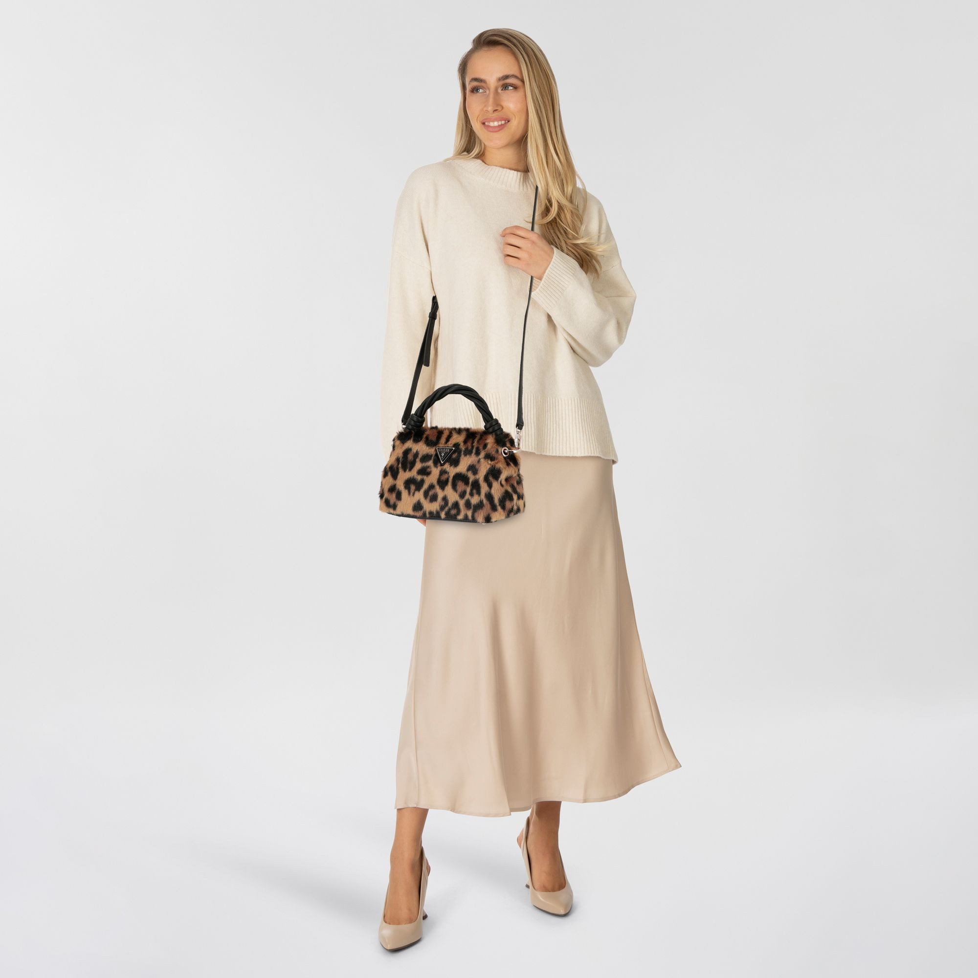 Guess Schultertasche Shaida, Polyester günstig online kaufen