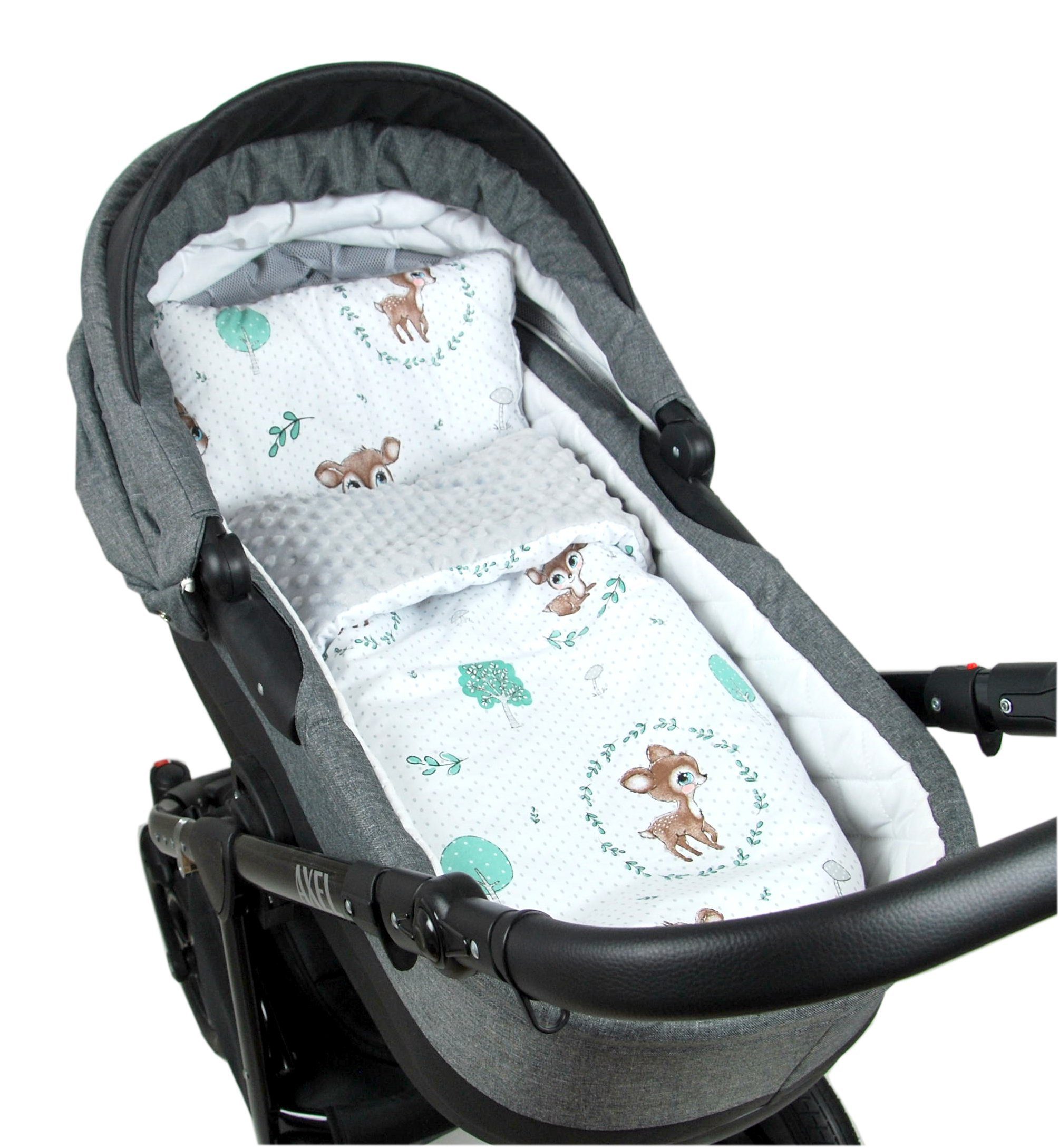 Kinderdecke BABYLUX Babydecke MINKY 2Set Kuscheldecke Decke 75 x 60cm Kinderwagen