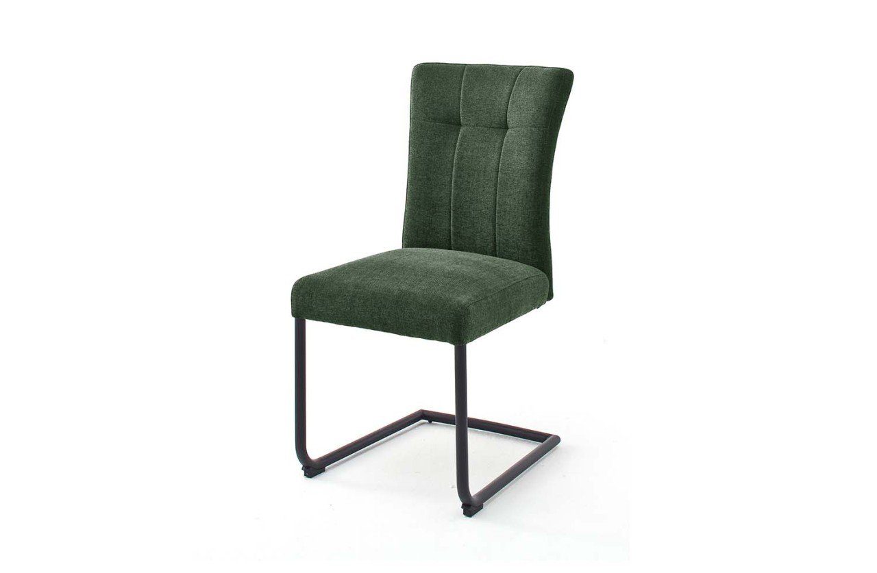 furniture 2er Stuhl (2er-Set) olive Freischwinger Set Esszimmerstuhl Calanda, MCA