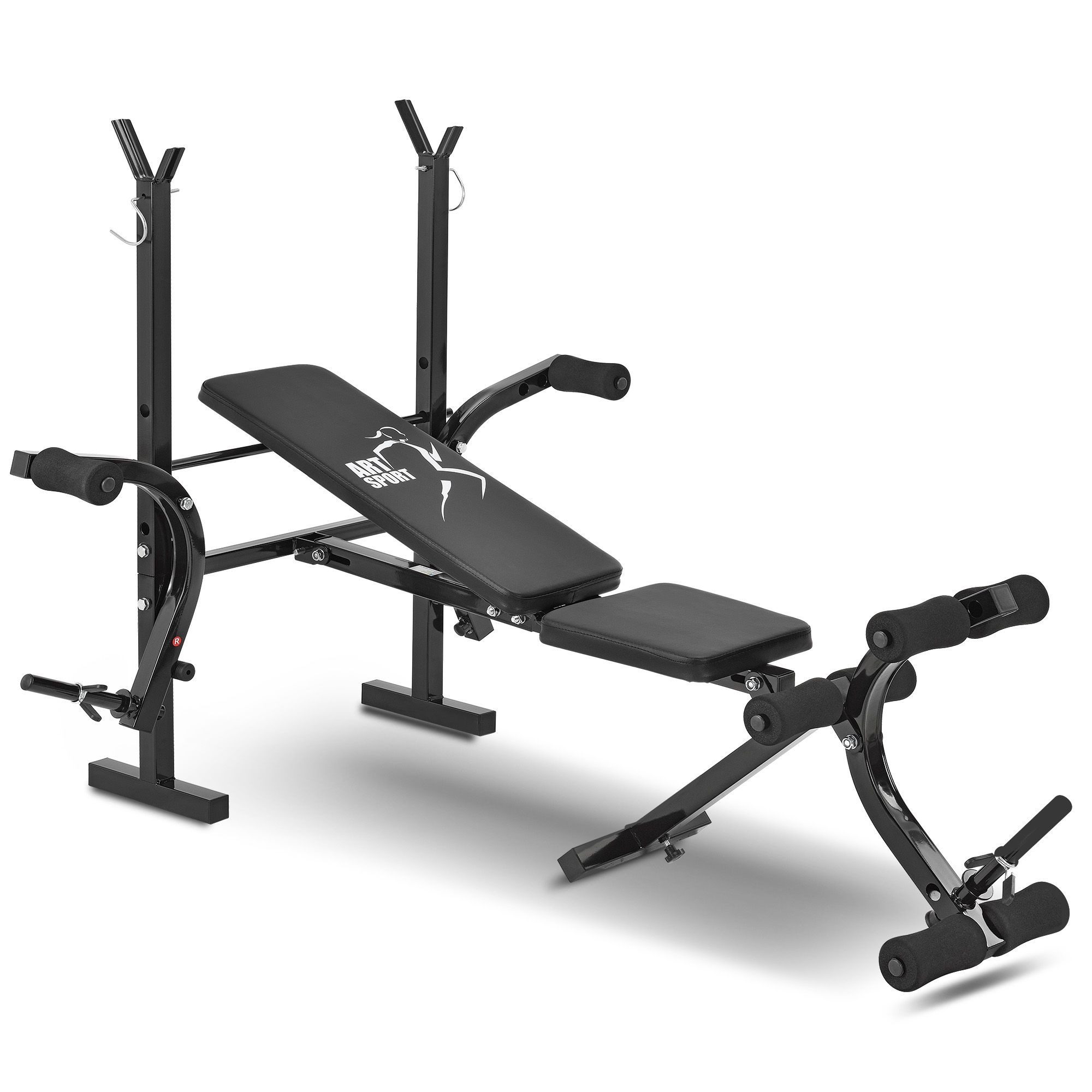 ArtSport Kraftstation ProfiGym 1000, Langhantel-Ablage, Butterfly und Beincurler, Rückenlehne verstellbar