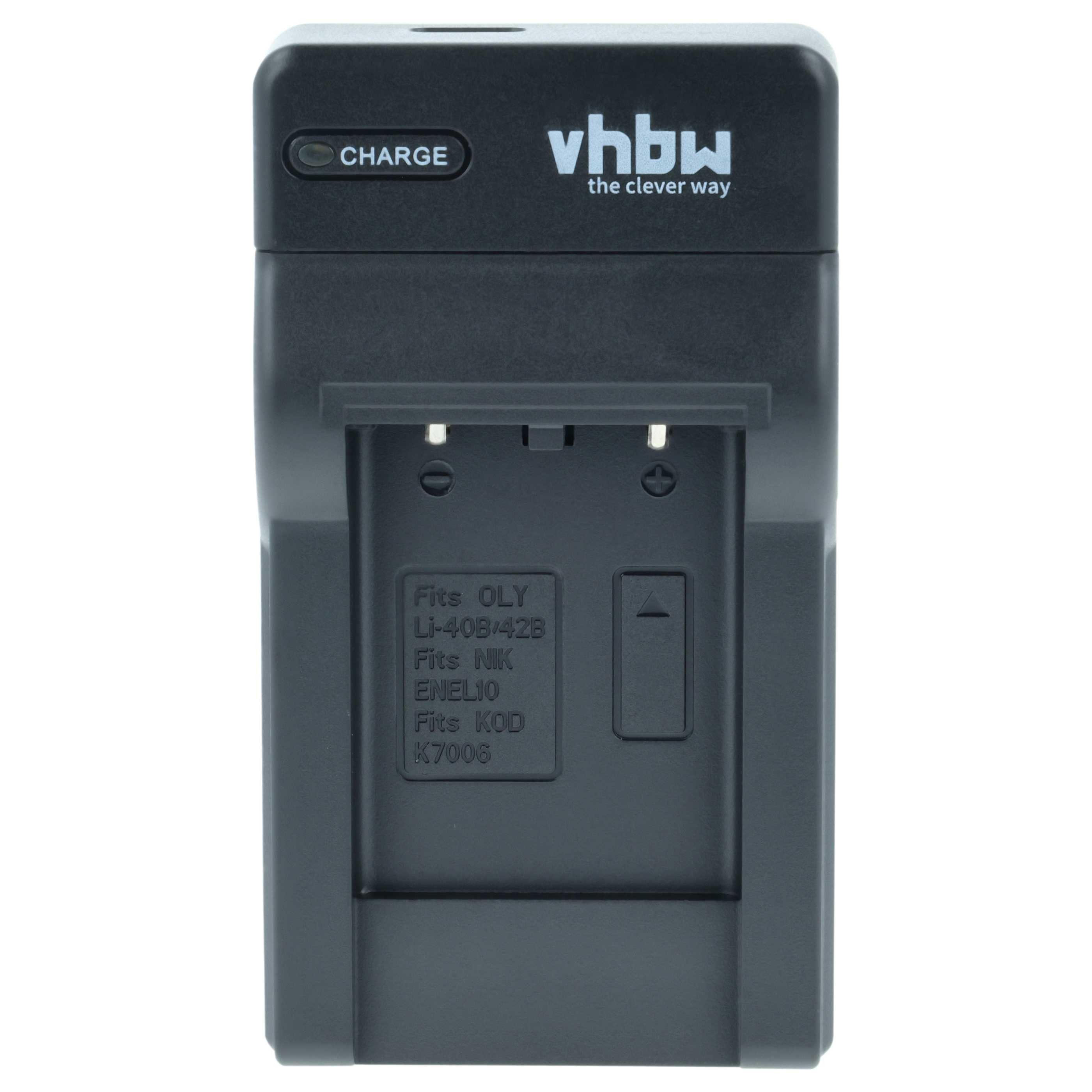 vhbw passend für BenQ DC W1220, T1460, E1480, T1260, E1460, E1465 Digitalka Kamera-Ladegerät (Ladestation zum Laden eines Akkus an jeder USB-Buchse z.B. am PC) – Bild 3 von 5