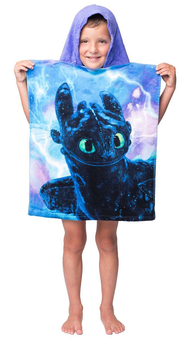 Dragons Badeponcho Drachen zähmen leicht gemacht Bade Poncho, Baumwolle
