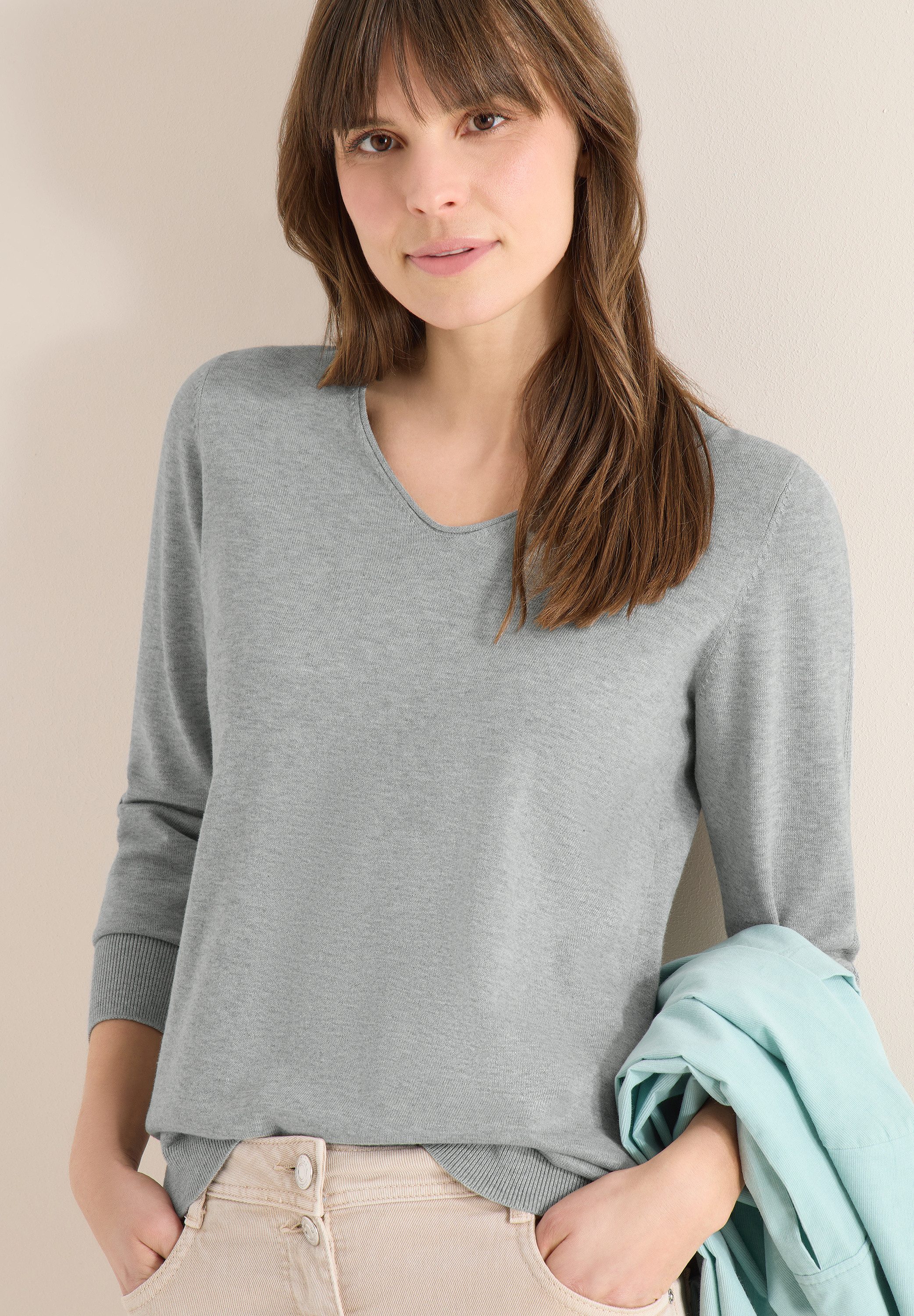 CECIL Strickpullover mit Strick-Detail