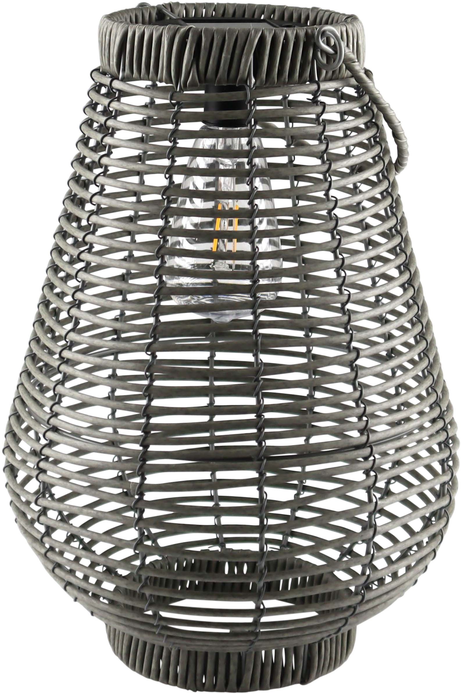 AM Design Gartenleuchte Solar-Laterne, Handarbeit, aus Kunststoff, kabellos günstig online kaufen